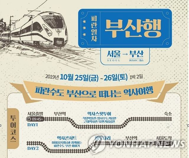 2019년 진행된 피란 열차 역사여행