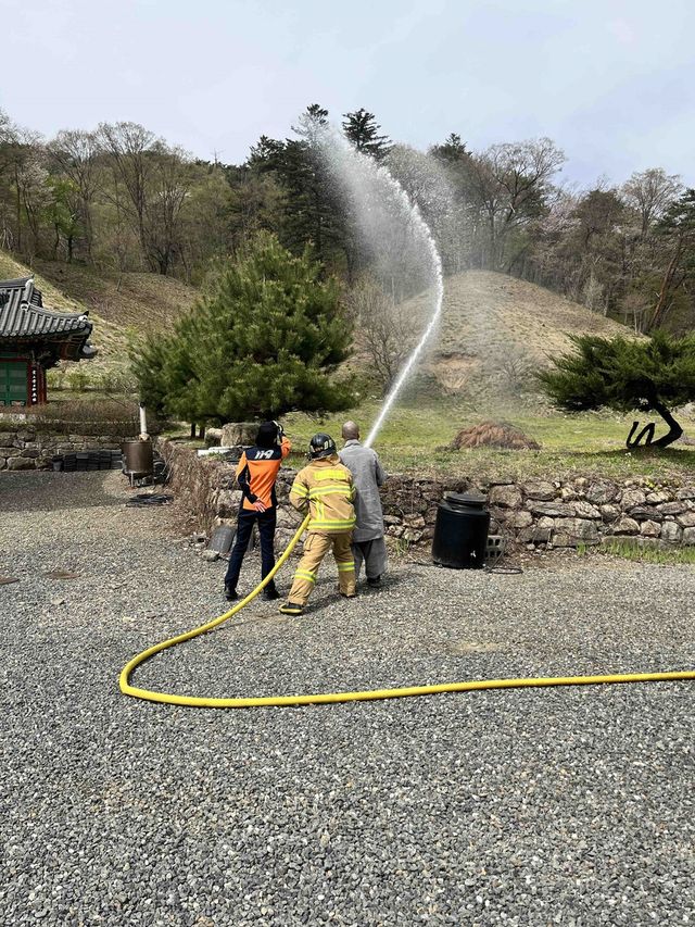 화재 예방 교육하는 강원소방
