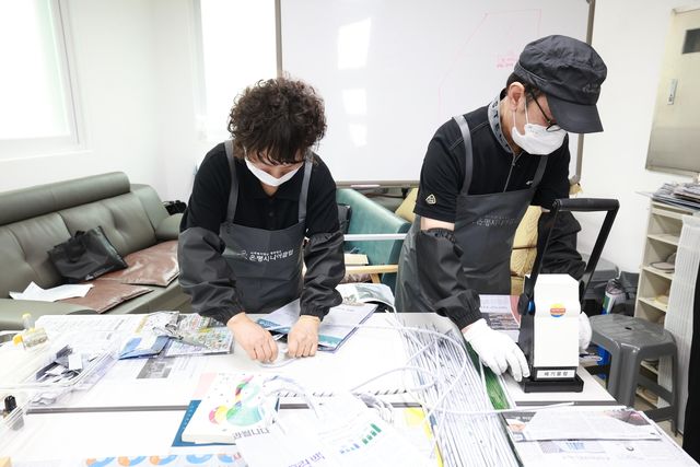 '은평 그린백'을 제작하는 모습