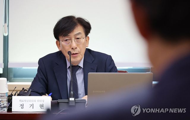 발언하는 정기현 의료혁신위원회 위원장