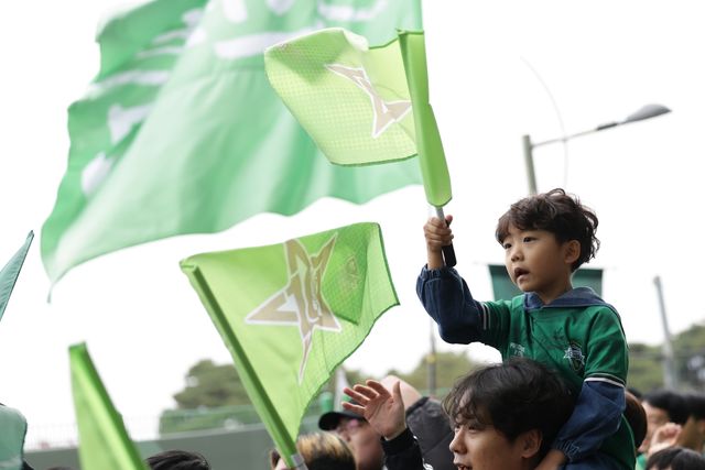 전북 현대를 응원하는 어린이 팬