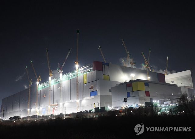 건설 중인 삼성전자 평택캠퍼스 P4
