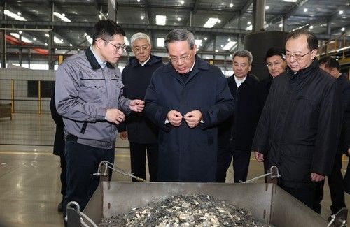 중국 장시성 한 기업 찾은 리창 중국 총리