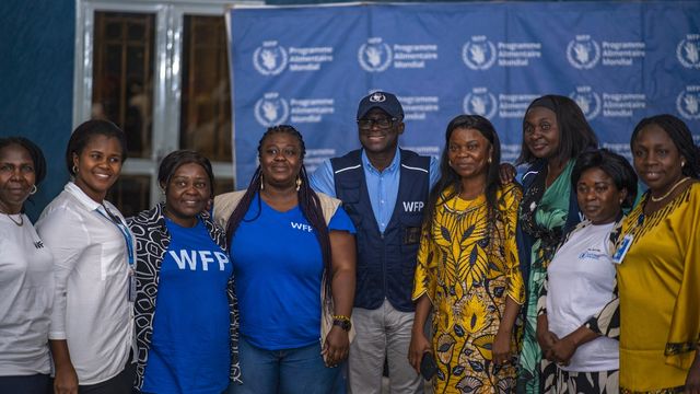 에릭 퍼디슨 WFP 본부장, DR콩고 고마시 국내실향민 캠프 방문 