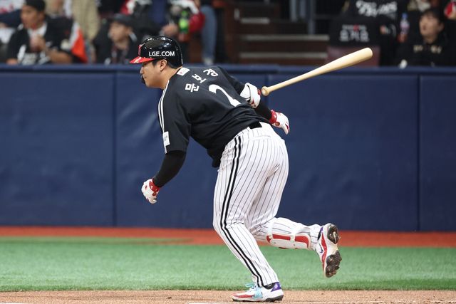 5일 키움 히어로즈전에 출전한 LG 문보경