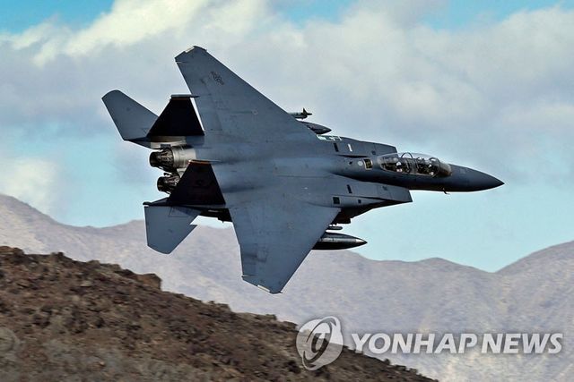 미군 전투기 F-15E 스트라이크 이글(자료사진)