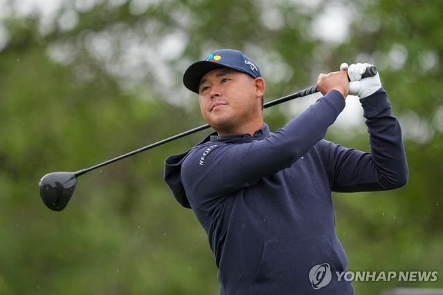 김시우의 최종 라운드 경기 모습