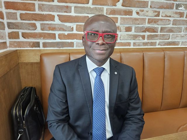 연합뉴스와 인터뷰하는 에릭 퍼디슨 WFP 동남 아프리카지역 본부장