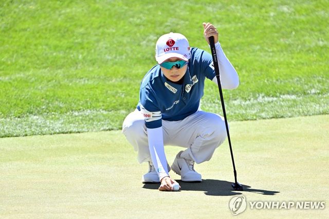 김효주의 최종 라운드 경기 모습