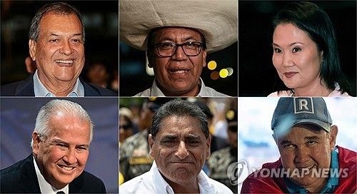 페루 대선 후보들 