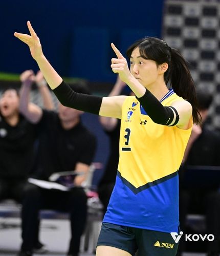 현대건설의 주전 세터로 활약한 김다인