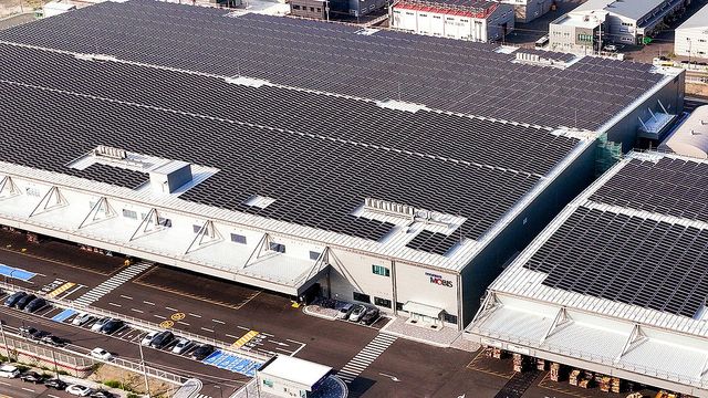 현대모비스 영남물류센터에 설치된 태양광 발전 설비. [현대모비스 제공. 재판매 및 DB 금지]