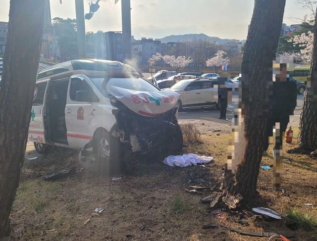 원주 교통사고 현장