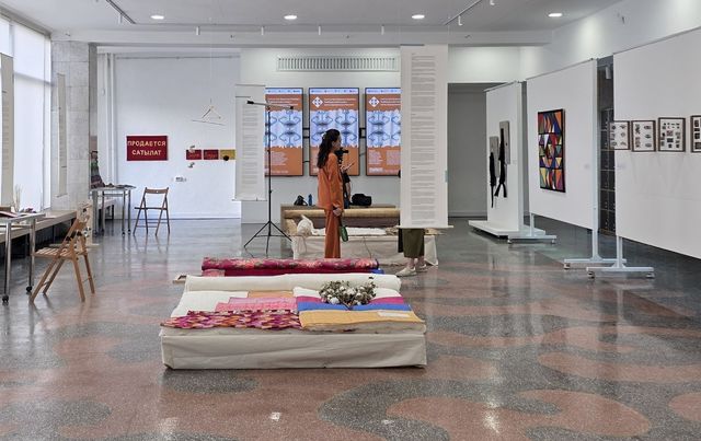 국립미술관 전통공예센터에서 열리고 있는 텍스타일 전시