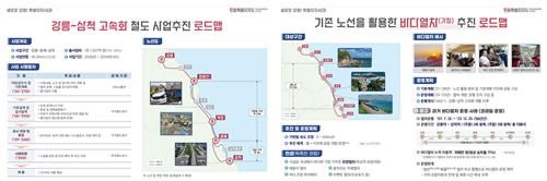 강릉∼삼척 고속화철도와 바다열차 로드맵