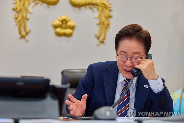 이재명 대통령, 아누틴 태국 총리 재선출 축하 통화