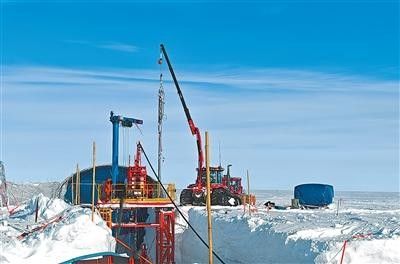 중국 과학탐사대 시추