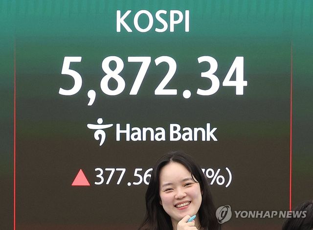 '종전 협상 가시권'에 7% 상승 마감한 코스피