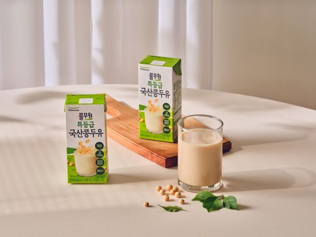 '특등급 국산콩 두유'