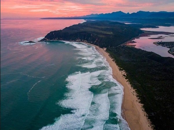 석양이 지는 가든루트 