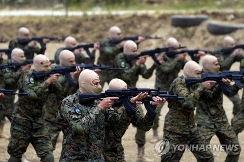 레바논 무장정파 헤즈볼라 공개 훈련