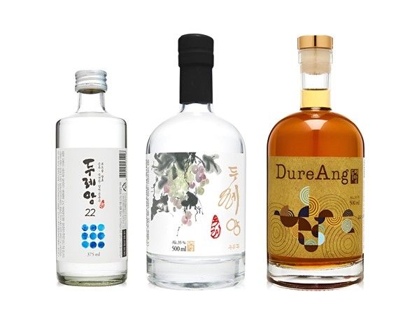 두레양조의 두레앙22도, 35도, 목통숙성주