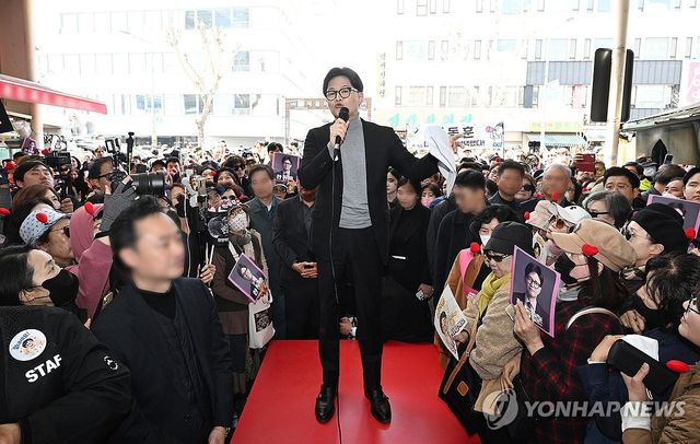 발언하는 국민의힘 한동훈 전 대표