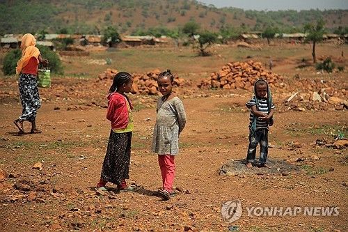 에티오피아 난민촌 아이들