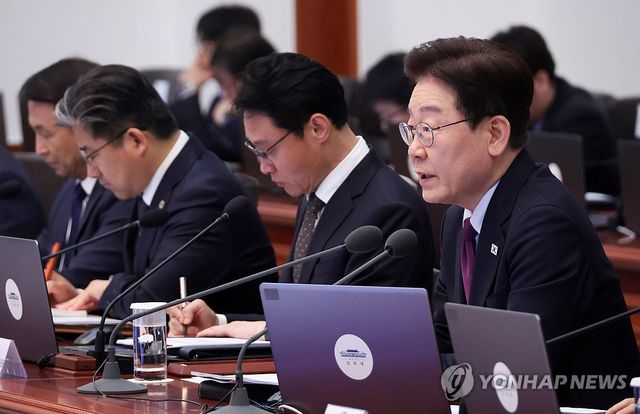 이재명 대통령, 수석보좌관회의 발언