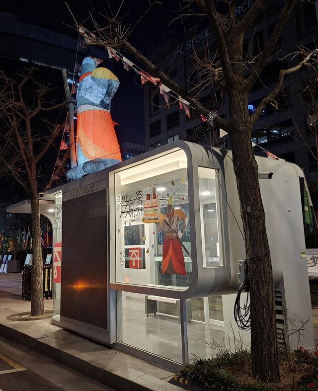 이순신 장군 벌룬 야간조명