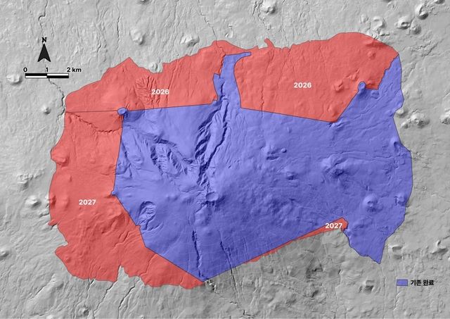 한라산국립공원 토양도 조사 지역