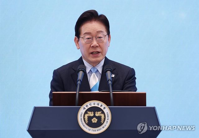 노동절 기념사 하는 이재명 대통령