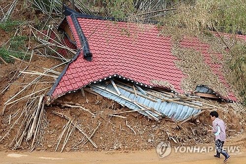 지난해 7월 합천 삼가면 일대 산사태 피해