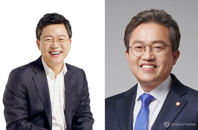 박정하(왼쪽)·송기헌 국회의원