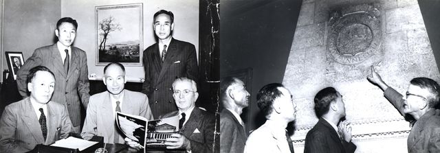 서울대-미국 미네소타대, 1954년 9월 기술원조 협조 협정 체결 모습