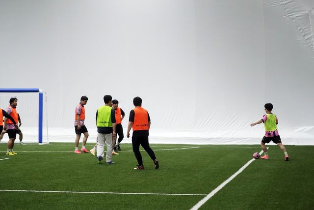 양양 에어돔 풋살 경기