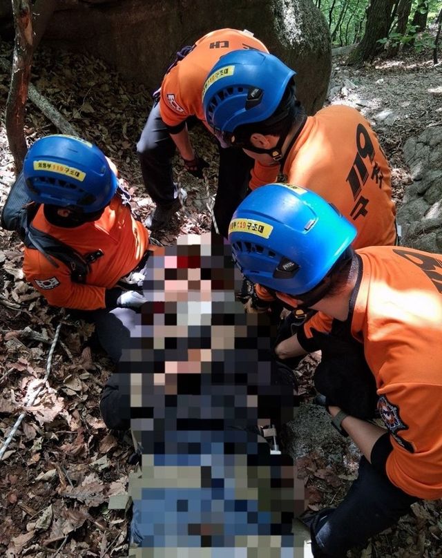 사패산에서 추락 60대 구조