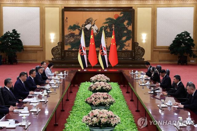 시진핑 중국 국가주석, 브루나이 왕세자와 회담