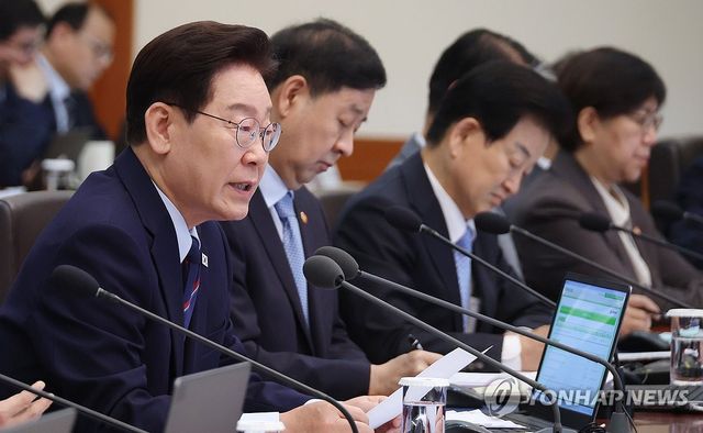 이재명 대통령, 국무회의 발언
