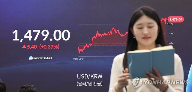 오르는 원/달러 환율