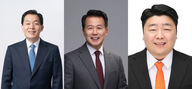 이재준·안교재·정희윤(왼쪽부터) 후보