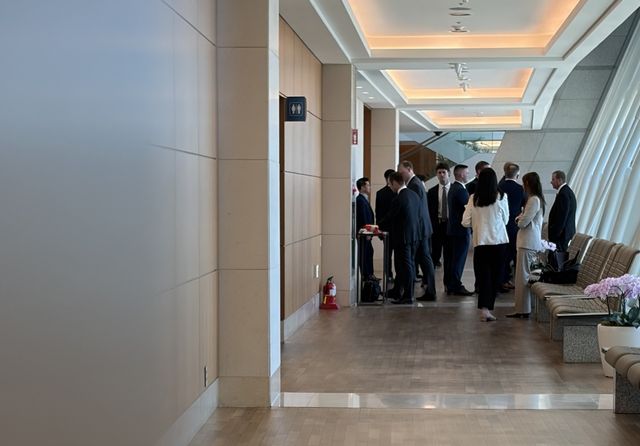 한중 무역협상 진행 중인 인천국제공항 귀빈실