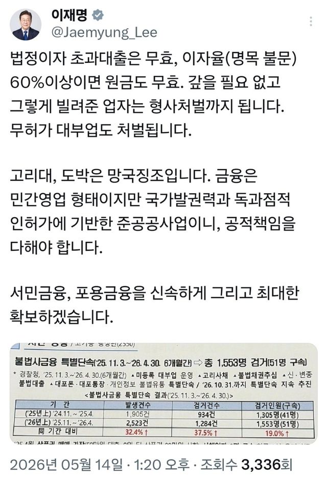 [이재명 대통령 X(엑스) 캡처]