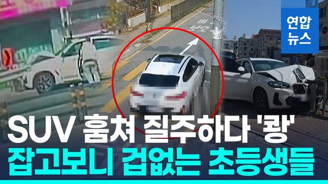 [영상] SUV 훔쳐 2시간 넘게 무면허 운전…천안서 초등생 3명 검거 - 2