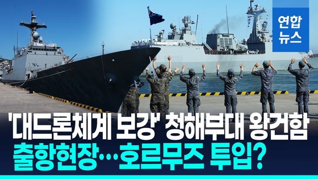[영상] '대드론체계 보강' 왕건함 출항…청해부대 호르무즈 투입하나 - 2