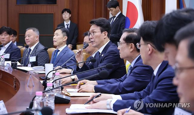 민관 대테러업무 혁신 TF 최종보고회의 주재하는 김민석 국무총리