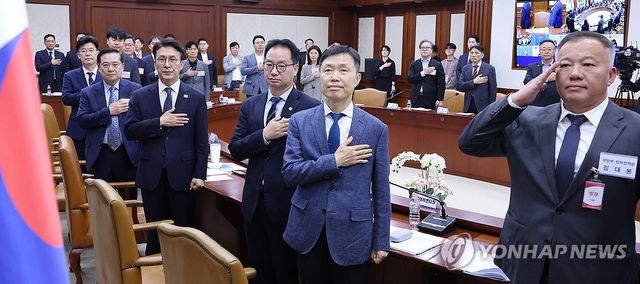 민관 대테러업무 혁신 TF 최종보고회의 참석한 김민석 국무총리
