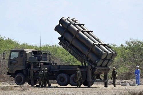 일본 자위대의 88식 지대함 유도탄(SSM-1) 