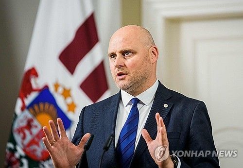라트비아의 새 총리 후보로 지명된 안드리스 쿨베르그스 의원 [AFP 연합뉴스 자료사진. 재판매 및 DB 금지] 