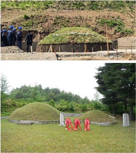 북한이 보수·조성 중인 한국전쟁 참전 중국군 묘지